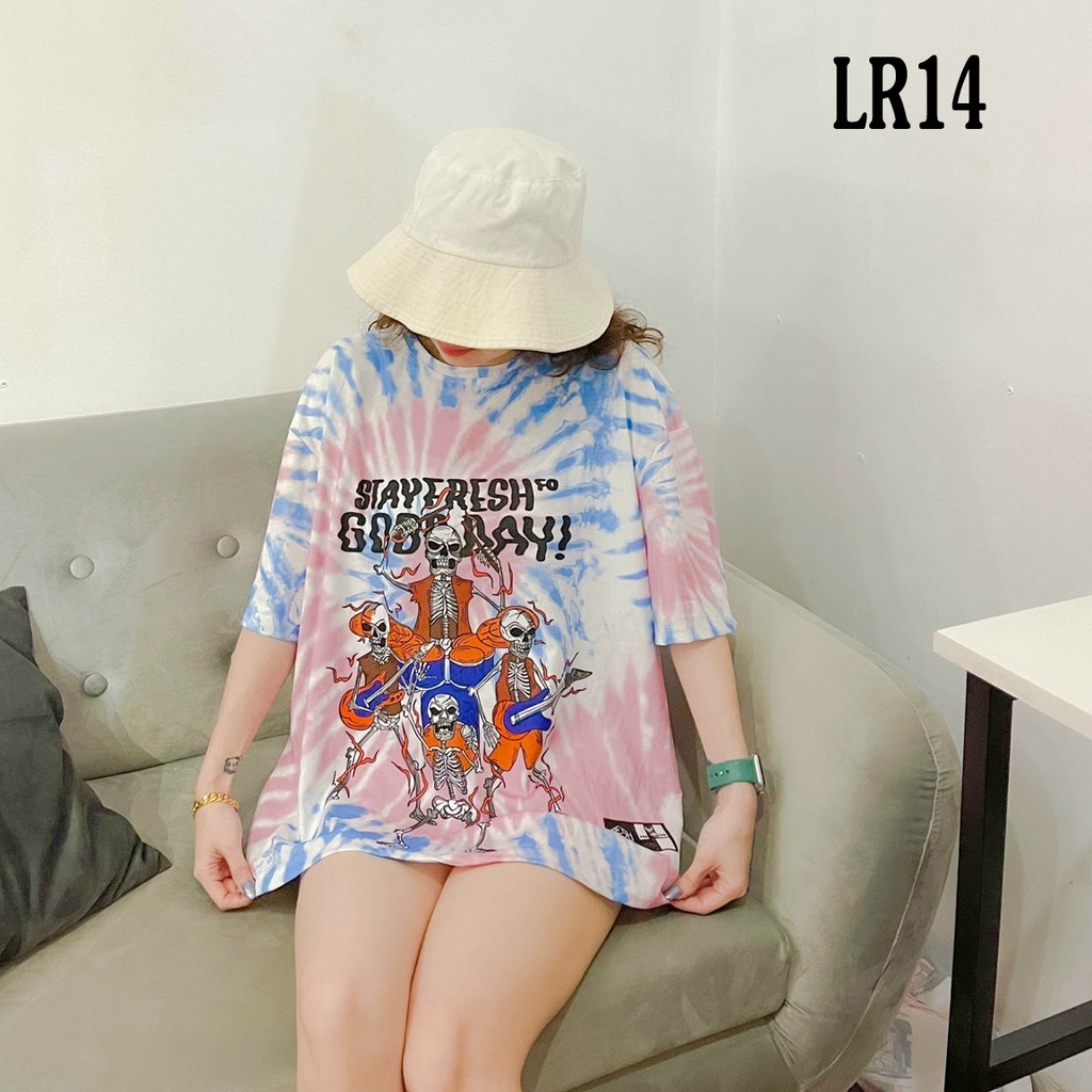 Áo thun loang màu 𝑭𝒓𝒆𝒆𝒔𝒉𝒊𝒑 Áo phông unisex LR14 {nhiều mẫu} vải cotton xượt poli co giãn thấm hút tốt, không xù lông