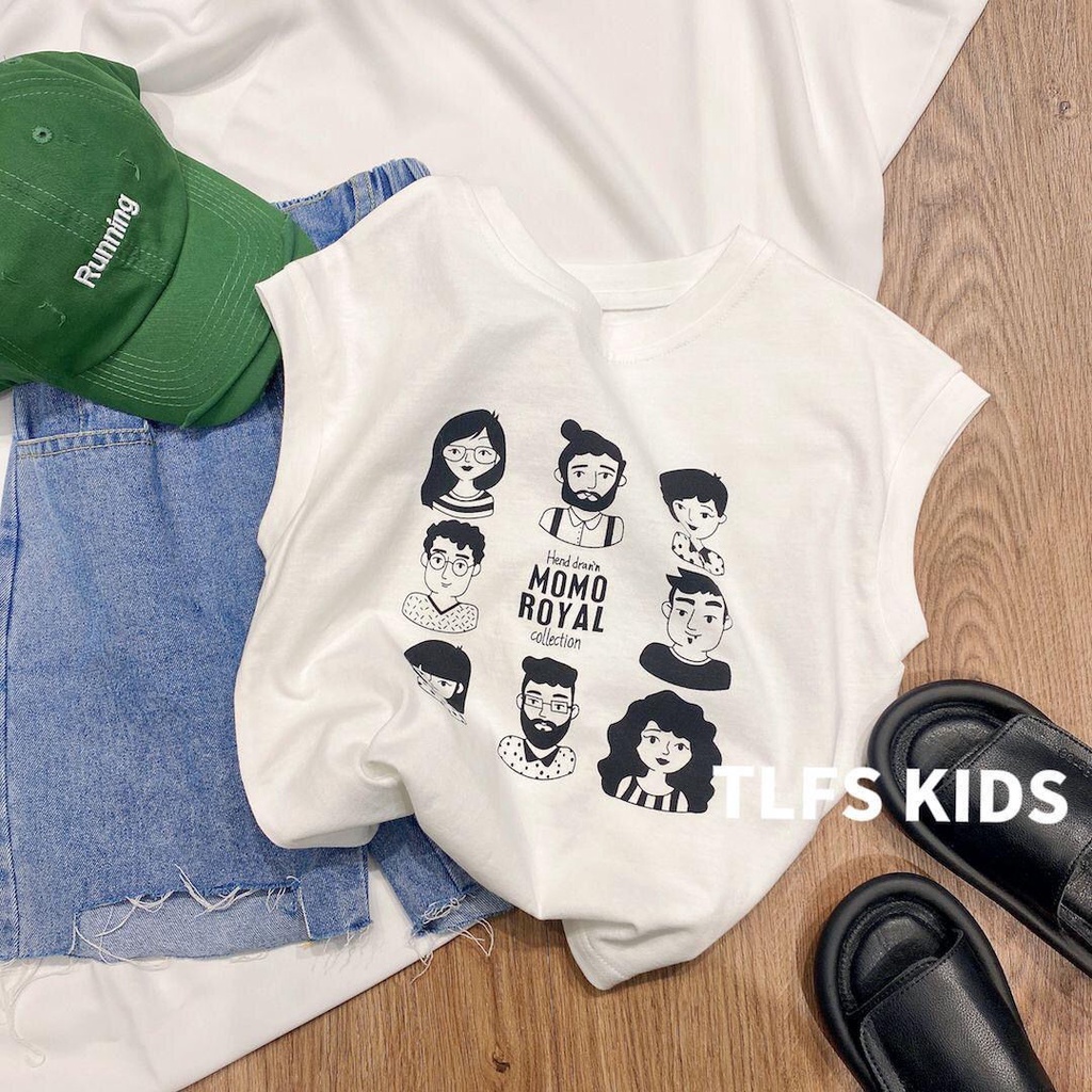 Hàng Mới Về Áo Thun Cotton Sát Nách In Họa Tiết Hoạt Hình Phong Cách Nhật Bản Dành Cho Bé Trai Gái