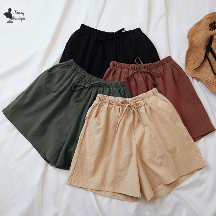 Quần Đùi Nữ Quần Short Đũi Siêu Mát , Nhẹ Nhàng, Thấm Hút Mồ Hôi Cực Tốt!