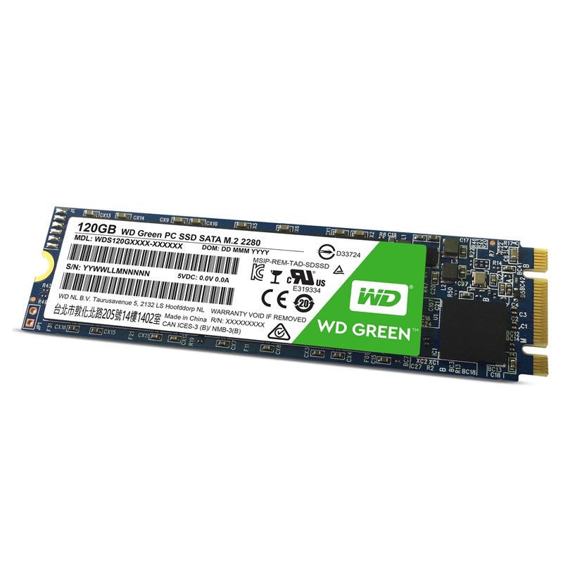 Ổ cứng SSD WD G2 120GB Chuẩn M.2 Green - Hàng Chính Hãng