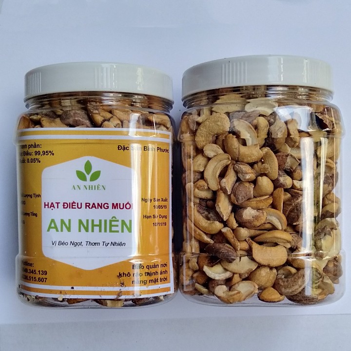 Hạt Điều Rang Muối An Nhiên Loại Vỡ 1kg ( 2 hộp 500g) | BigBuy360 - bigbuy360.vn