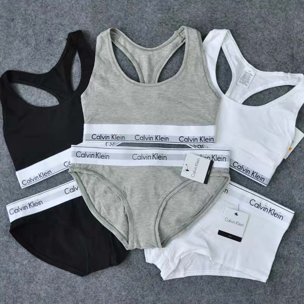 【CK】Bộ áo ngực Bộ đồ tập yoga cotton gợi cảm tuyệt đẹp cho quý cô(Áo ngực và quần lót )