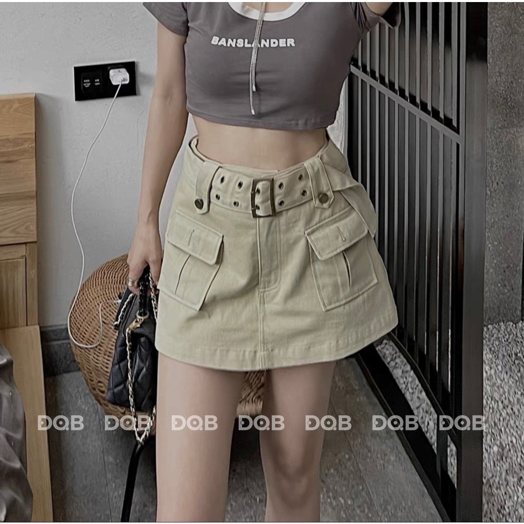 Chân váy có đai lưng cao dáng ôm-siêu cấp