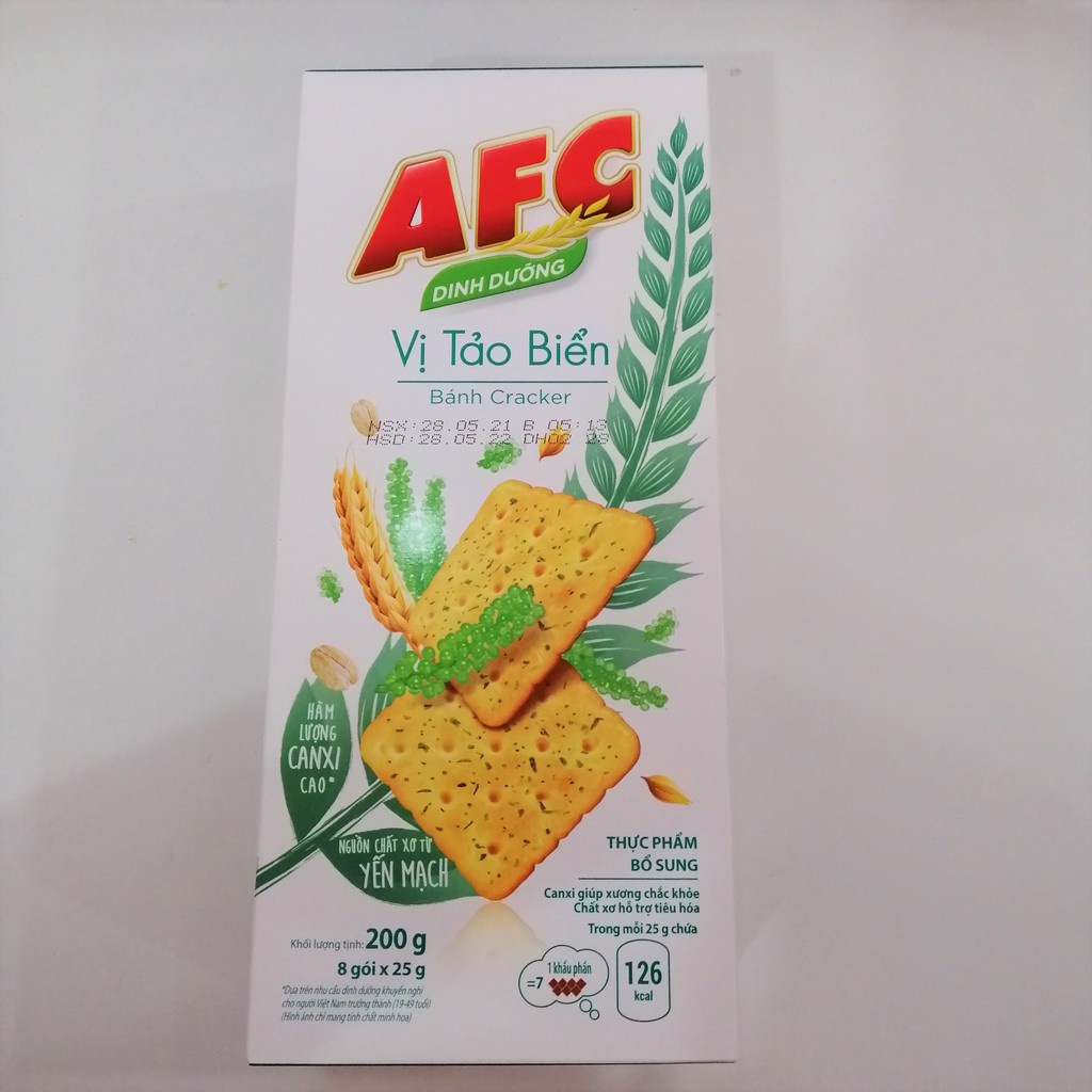 Bánh Cracker AFC Dinh Dưỡng (Hộp 200g)