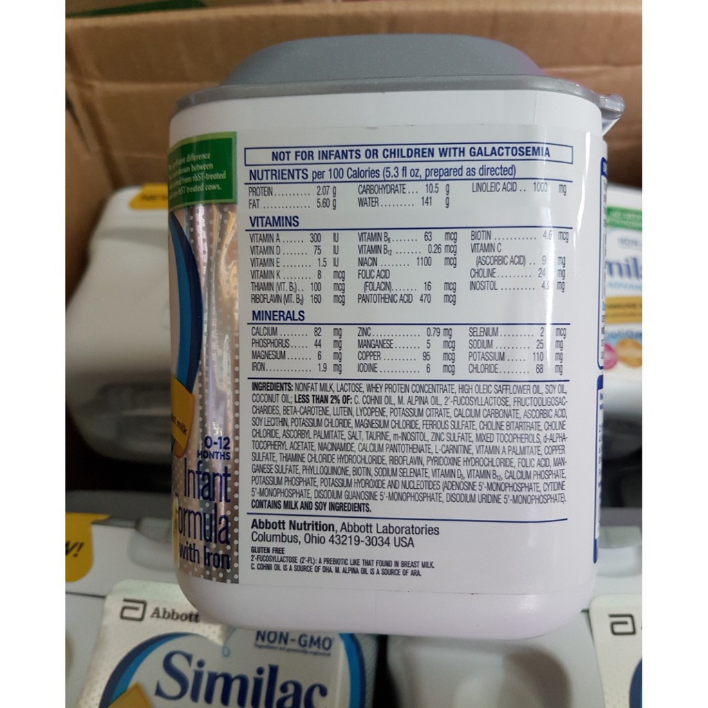 HTN86 {Đủ Bill} Sữa SIMILAC PRO ADVANCE HMO - 658gr: Hàng nội địa Mỹ
