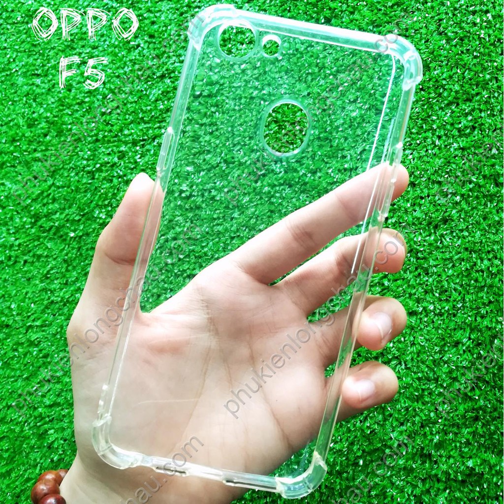 Ốp Lưng Oppo F5 Dẻo Trong Suốt Chống Sốc Chống va đập bảo vệ camera bo dày 4 góc