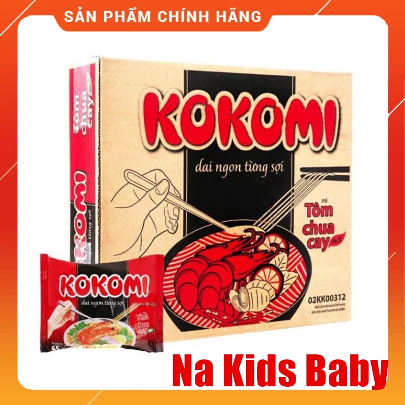 Thùng 30 gói mì kokomi chua cay 65g | BigBuy360 - bigbuy360.vn