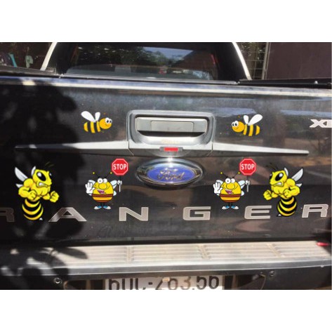 Tem combo Ong vàng - Decal 19 chú ong vàng dán xe tải, ô tô