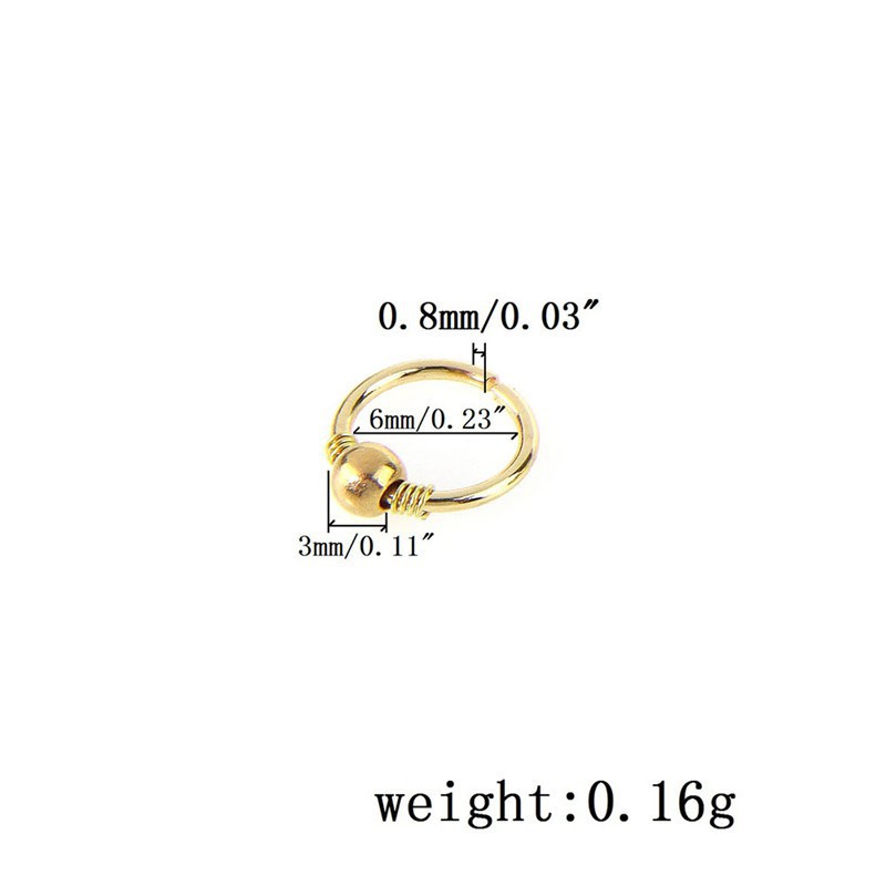 Khuyên mũi gắn hạt 6mm / 8mm / 10mm