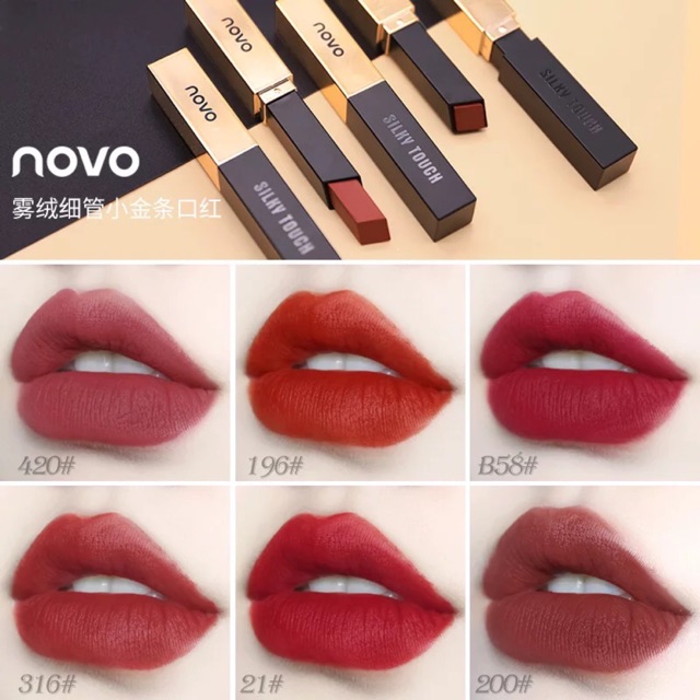 Son Velvet Matte Lipstick Nội Địa Trung Dupe YSL Slim Sang Chảnh
