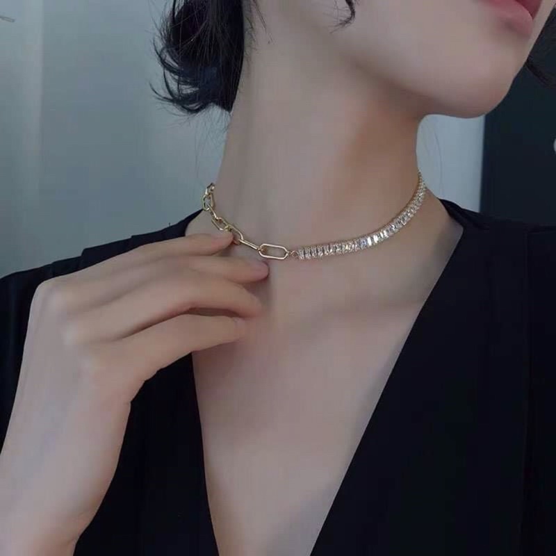 Dây chuyền choker đính đá, hàng siêu cấp xịn xò