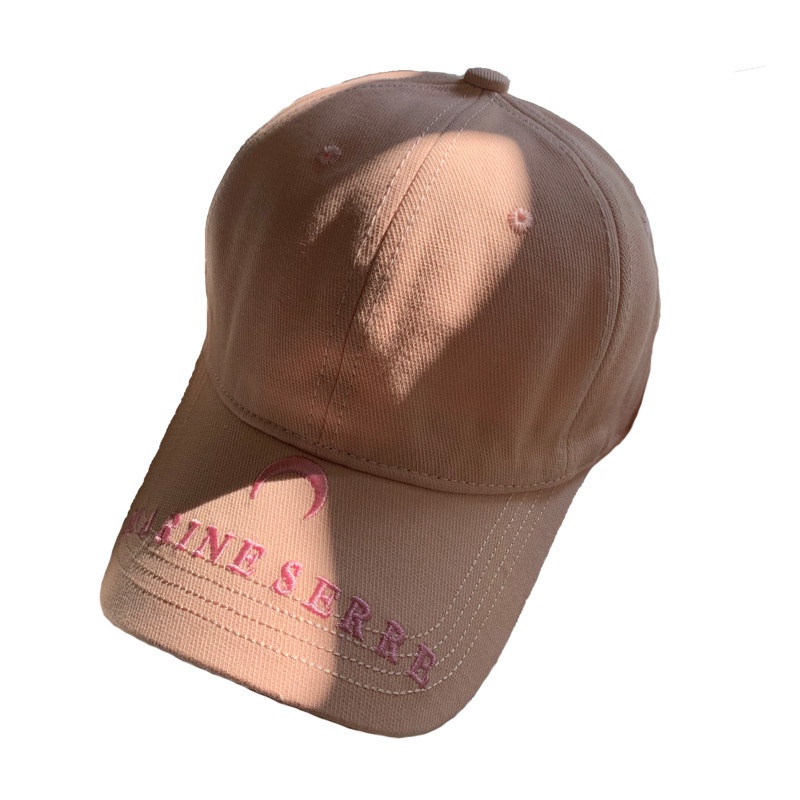 Mũ Lưỡi Trai Màu Trơn Thêu Chữ Phong Cách Đường Phố