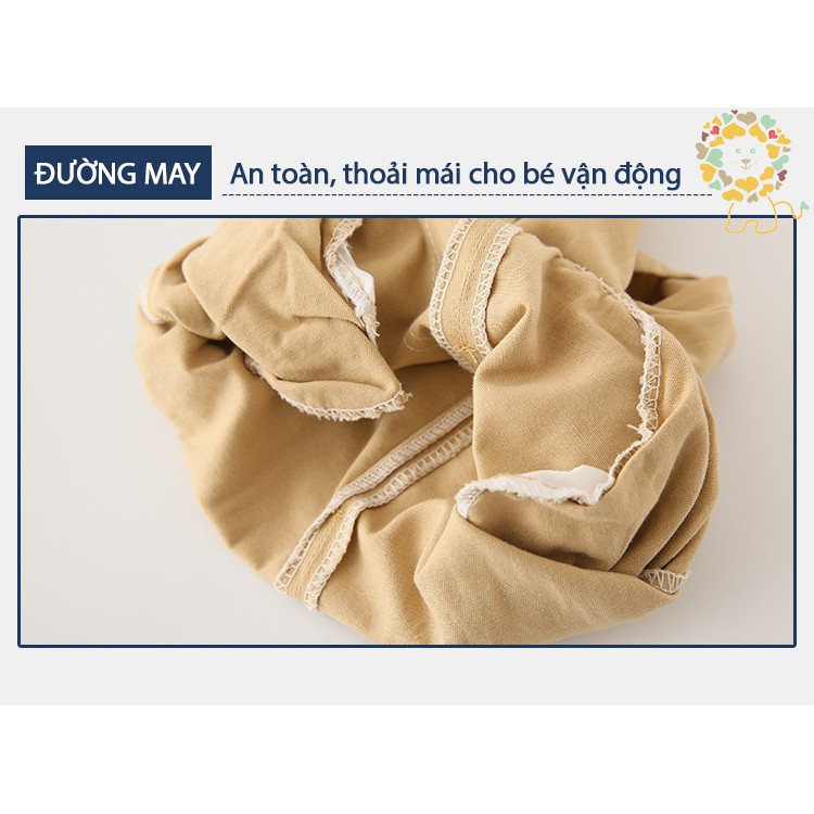 Quần sooc trẻ em nam quần short kaki bé trai WAPYPY vải cotton mềm mát mẫu mới 2021