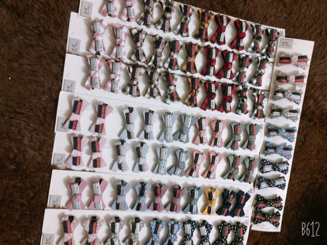 Dây cặp tóc nơ (1 dây= 10 chiếc)  69k