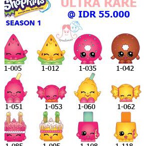 Shopkins Season 1 Ultra Rare @ Idr 55,000