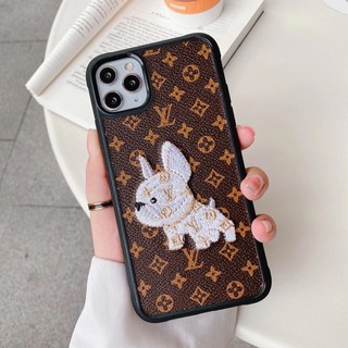 Ốp iphone hoạ tiết lv chó pug cao cấp full box