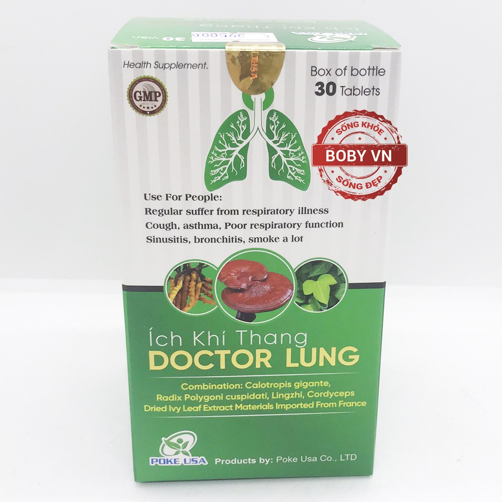 Ích Khí Thang Doctor Lung Hỗ Trợ Đường Hô Hấp Hộp 1 Lọ 30 Viên - TP128