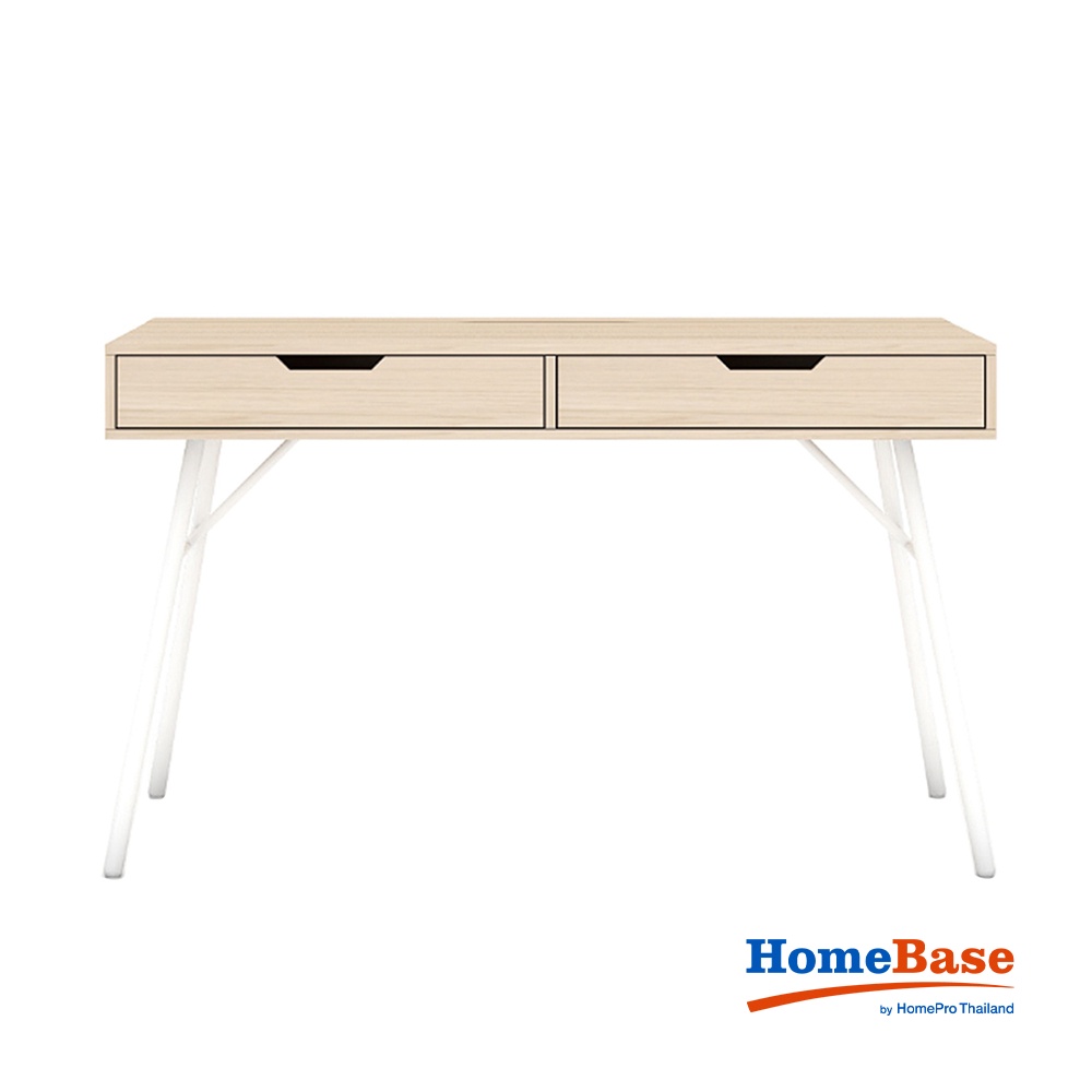 HomeBase FURDINI Bàn văn phòng làm việc VENUS bằng gỗ MDF SD-D001 W100XD48XH76CM màu tự nhiên
