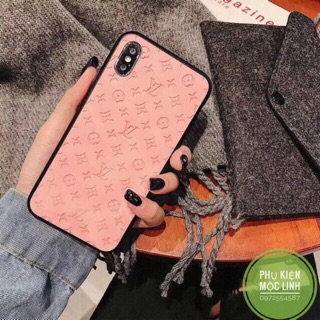 [ iphone 6 đến xs max ] ỐP LV HỒNG SILICON MỀM (kèm ảnh thật)