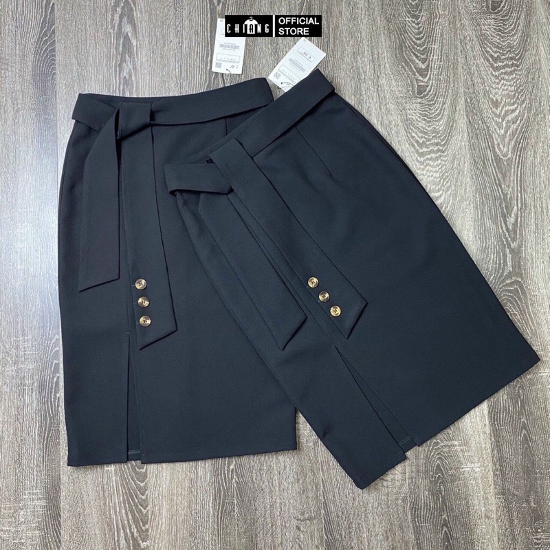 [NHẬP MÃ CHAS500 GIẢM NGAY 20K ĐƠN HÀNG 500] Chân váy bút chì công sở CHIANG xẻ vạt dây cách điệu cao cấp | BigBuy360 - bigbuy360.vn