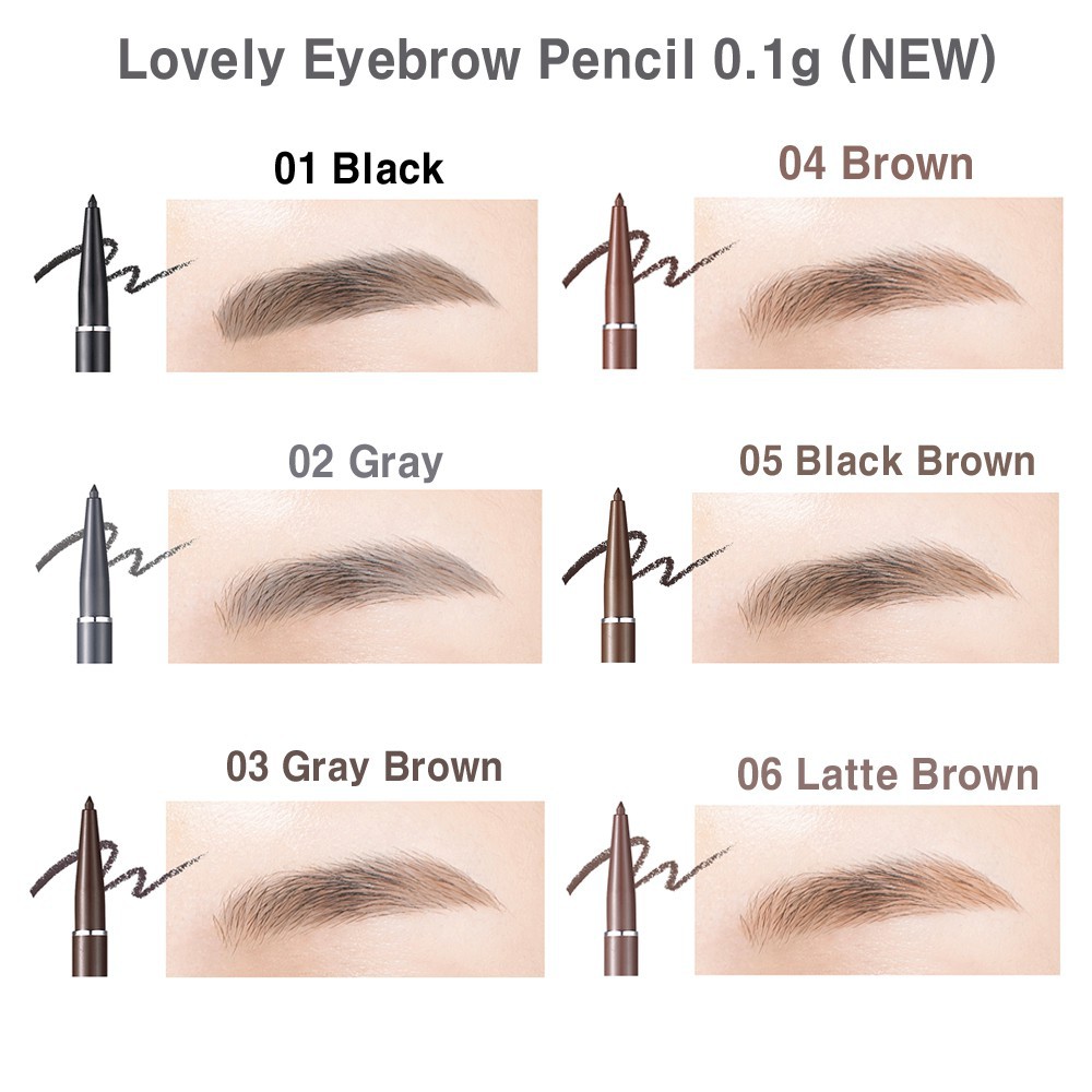 Kẻ chân mày 2 đầu siêu mảnh Tonymoly Lovely Eyebrow Pencil | BigBuy360 - bigbuy360.vn