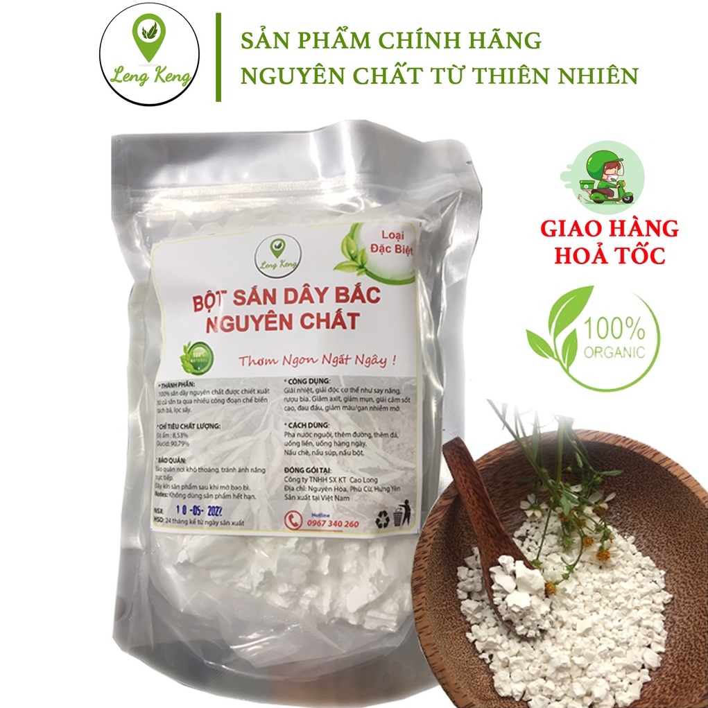 Bột sắn dây Bắc nguyên chất 1KG - Không phải sắn dây Ấn Độ