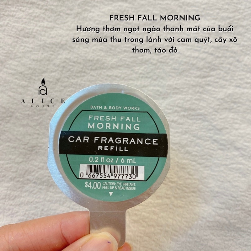 Miếng thơm xe hơi Bath & Body Works chính hãng