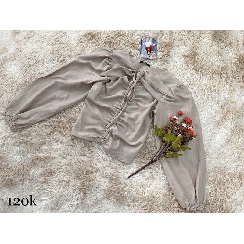 ÁO KIỂU DÂY RÚT. Áo có dúng thun sau lưng^^ Hàng rẻ đẹp chất lượng^^ 🌼Hình thật do shop tự chụp ạ⭐️