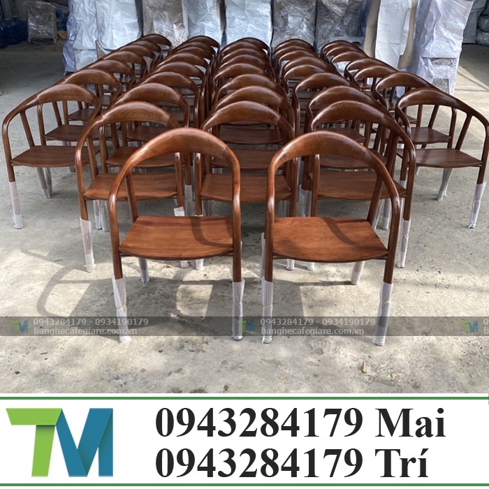 Ghế gỗ cafe neva có tay gỗ ash giá tại xưởng phôi sẵn kho số lượng lớn giá tốt cho đại lý
