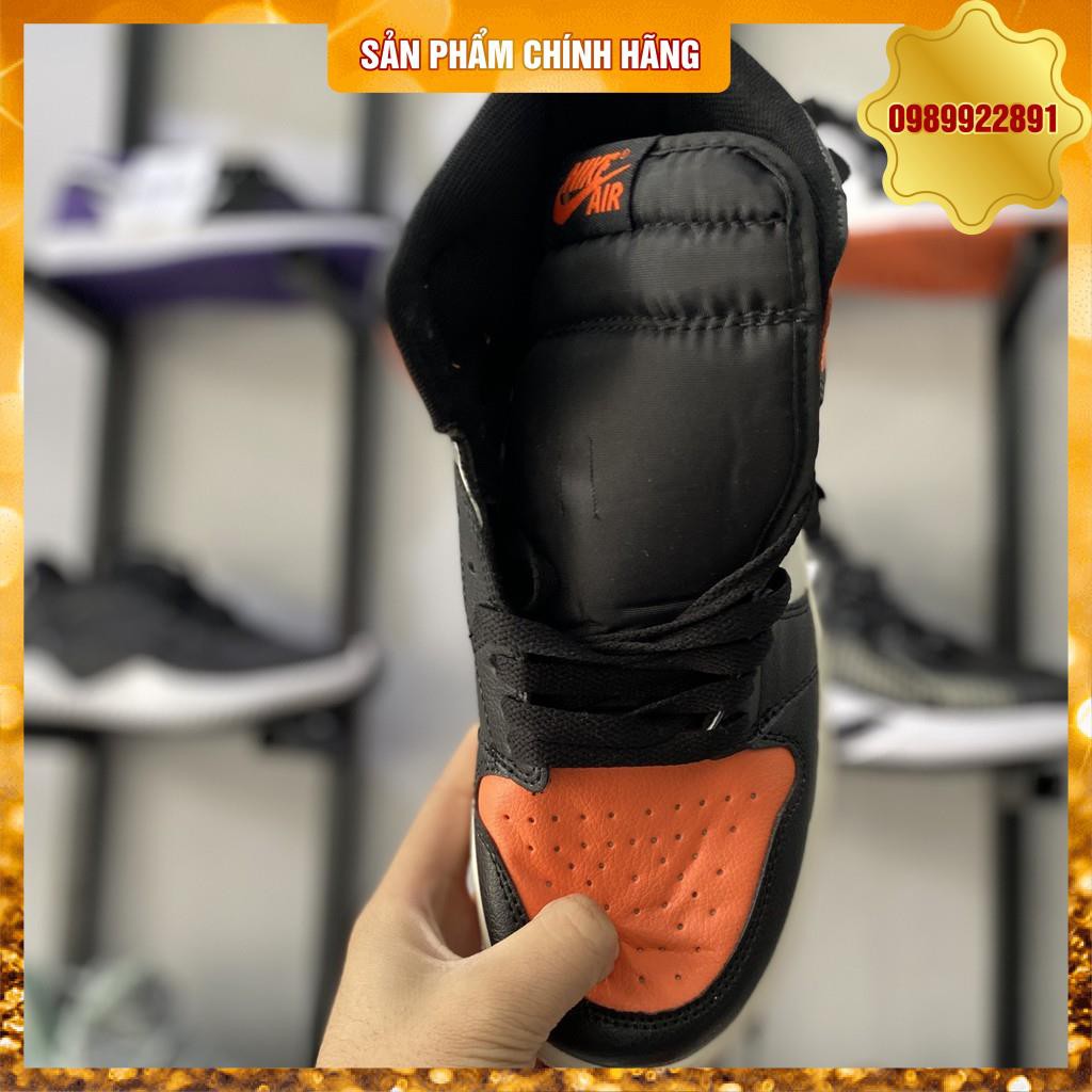 Giày Sneaker Jodan 1 Cao Cổ Cam Full Box Freeship