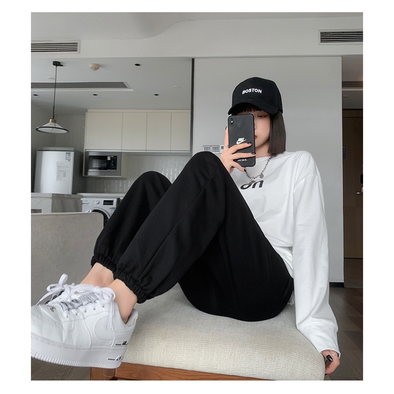 NRVP Quần Thể Thao Ống Rộng Phong Cách Hàn Quốc