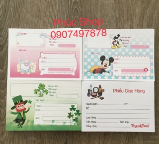☘️Phiếu Ship hàng Cute