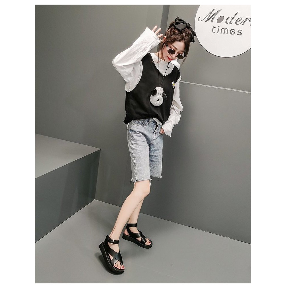 Dép Sandal Nữ Quai Chéo Xỏ Ngón Da Mềm Đế Dày Ulzzang - SA003