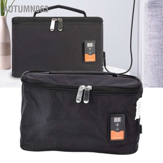Autumn063 Portable Lunch Oven Bag Black Square Food Warmer Fast Heating Picnic Box for Travel Ca thumbnail