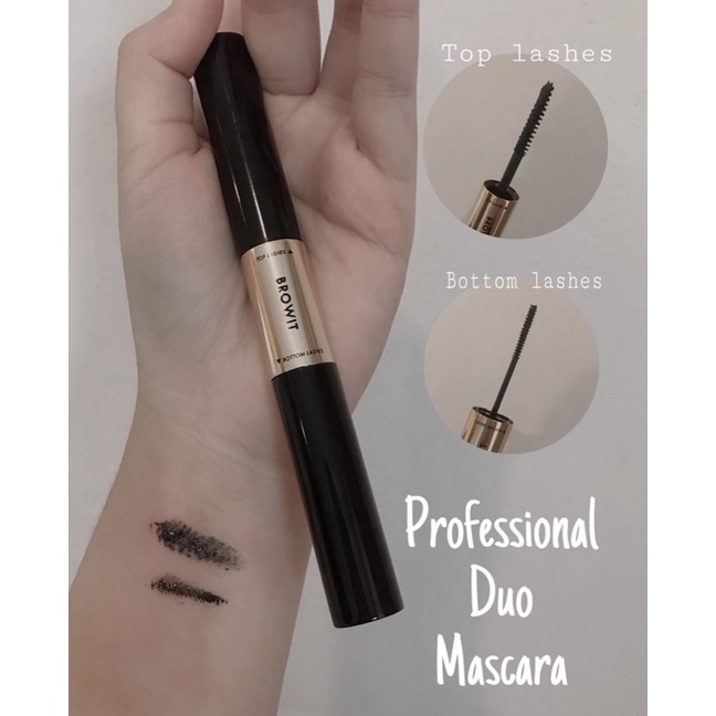 Kẻ Mắt Mascara 2 Đầu Nongchat 2in1 Universal Mascara and eyeliner