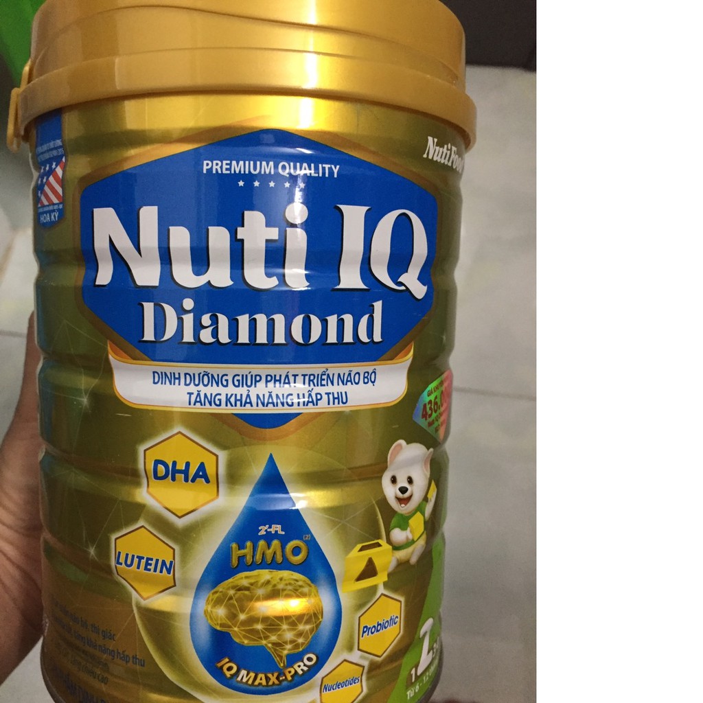 Sữa Nuti IQ Diamond số 2 900g (Dinh Dưỡng Giúp phát triễn Não Bộ)