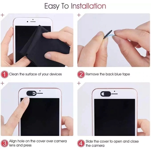 Nắp Trượt Webcam Siêu Mỏng Bảo Vệ Chế Độ Riêng Tư Cho Máy Tính Bảng / Điện Thoại Di Động