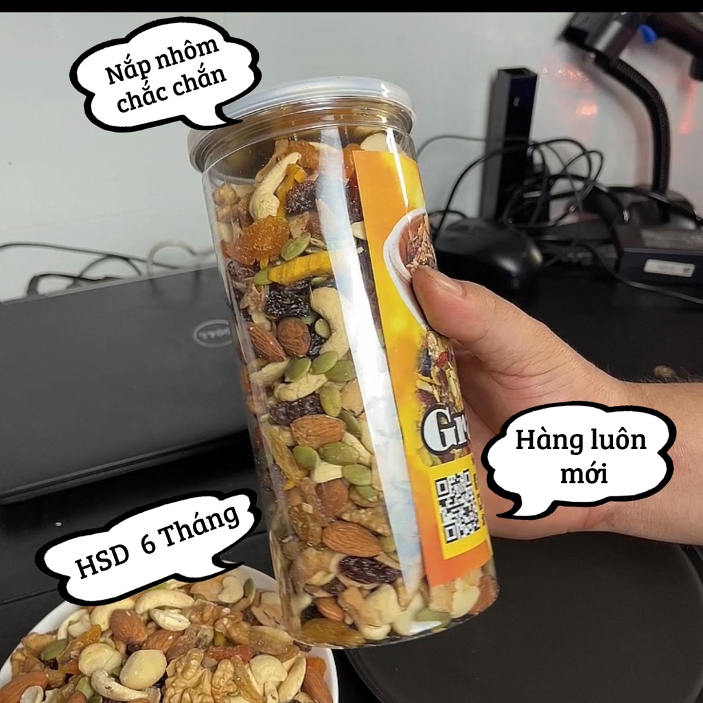 Granola ăn kiêng giảm cân siêu hạt dinh dưỡng không yến mạch 500Gr Mẹ Beo