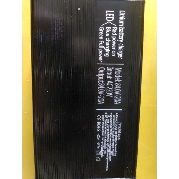 Sạc Siêu Nhanh Vỏ nhôm dày, To, Tản nhiệt tốt - Pin Lithium xe điện, pin Lion 3.7  20s 72V 15A, 20A, Pin sắt