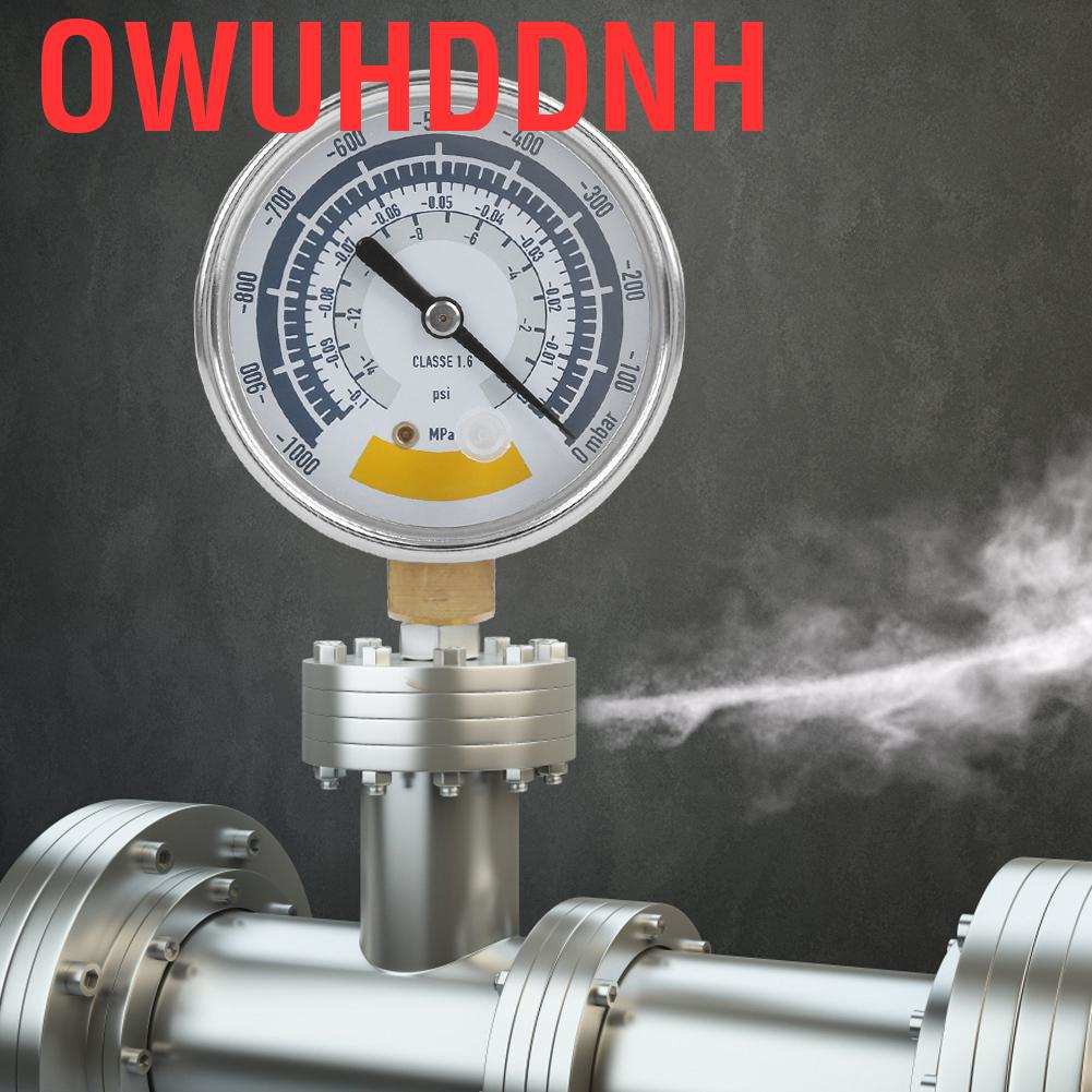 Đồng hồ đo áp suất chân không 0~-14psi G1/4in 0~-1000mpa chuyên dụng