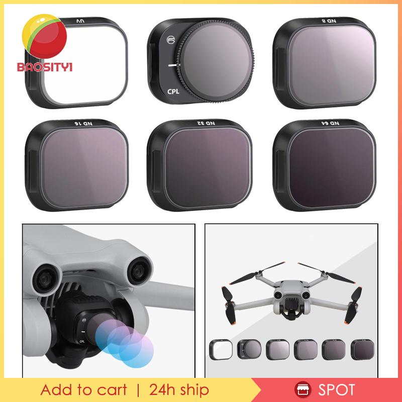 Bộ Lọc Ống Kính Máy Ảnh 64 / 8 / 16 / 32 Chống Nước Cho DJI Mini 3 Pro