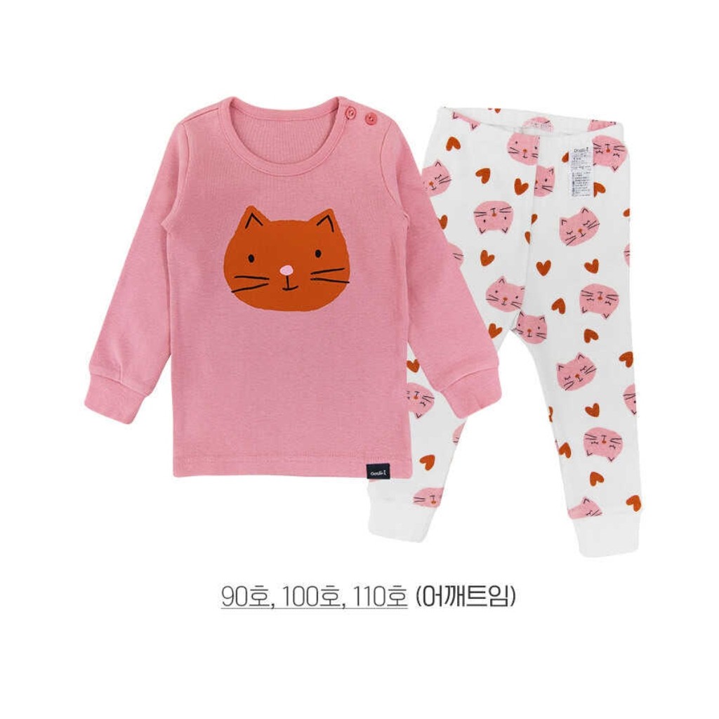 Quần áo trẻ em😽thu đông😽Cotton thun mịn 😽Cordi Hàn Quốc nội địa-Mèo xinh😽