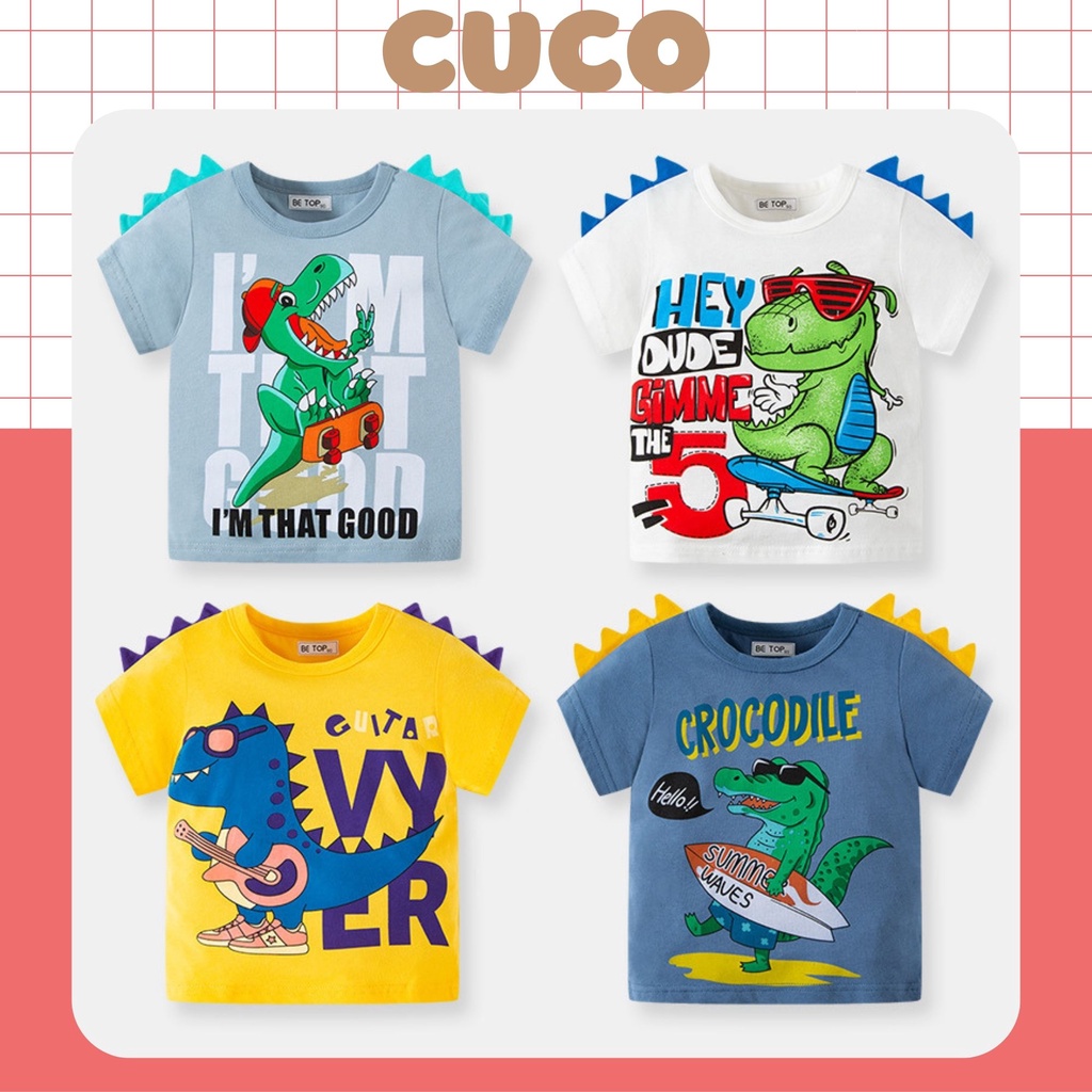 Áo thun bé trai cộc tay Hàn Quốc xuất xịn , áo phông trẻ em chất cotton thoáng mát mềm mịn cho bé