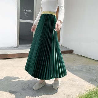 Chân Váy Nhung Xếp Ly Thời Trang Hàn Quốc