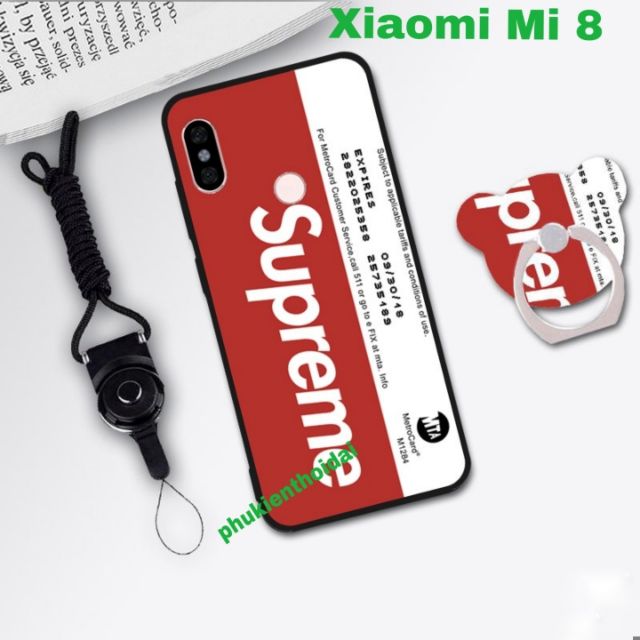 Ốp lưng Xiaomi Mi 8 dẻo TPU in 3D cao cấp