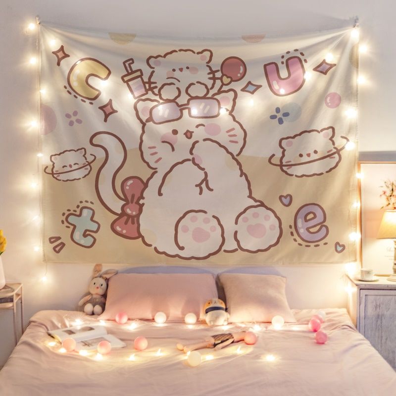 Thảm Treo Tường Tranh vải treo tường decor vintage trang trí phòng ngủ