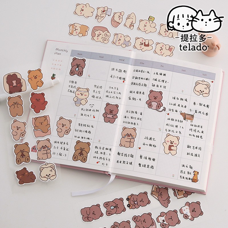 Sticker Gấu Po Đáng Yêu Telado