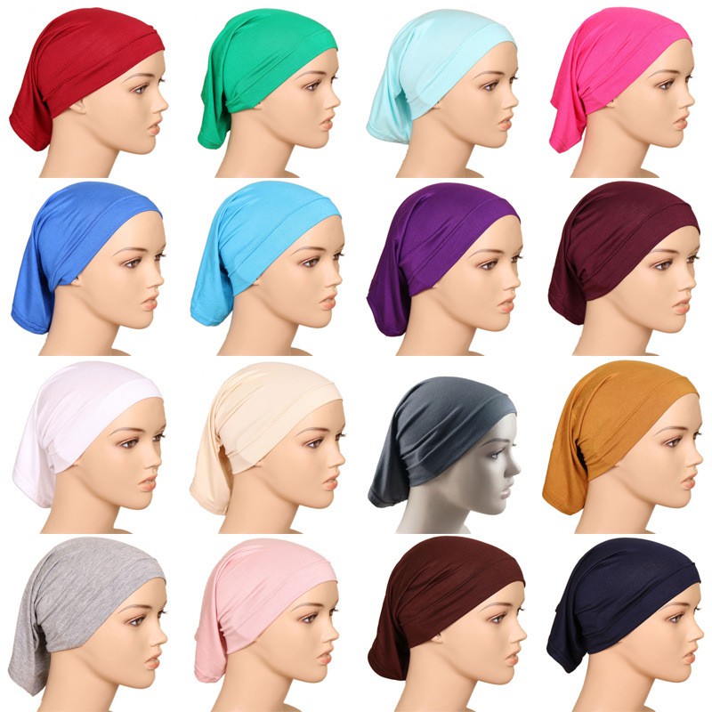 Khăn Trùm Đầu Hijab Kiểu Hồi Giáo 20 Màu WJ283