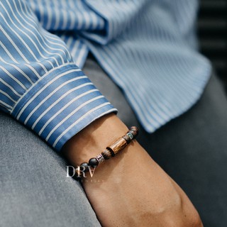 🌟 SANG TRỌNG 🌟 Vòng Đeo Tay Trầm Hương Sánh Chìm Nam Mix Charm Bạc 🌟