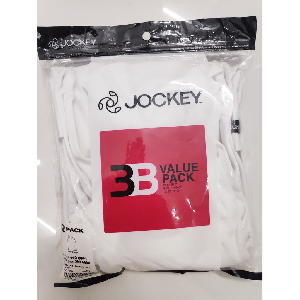 Áo ba lỗ nam cao cấp Jockey vải thoáng mát, hút mồi hôi, khử mùi